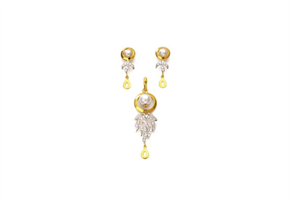 Dual Tone Plated | Pearl Pendant Sets